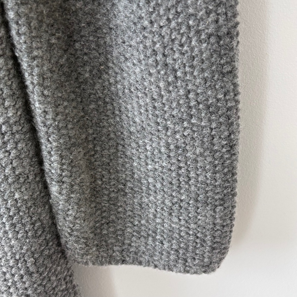 Boden Seed Stitch Gray Wool Cardigan Sweater Coat - Picture 9 of 16